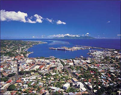Papeete vue du ciel